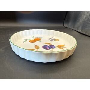 Royal Worcester Evesham flan dish - made in England -approx 9"diameter